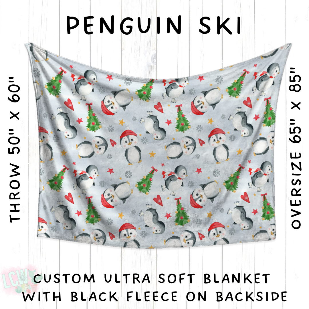 Batch #428 - Christmas Spirit - Closes 10/10 - ETA late Nov - Penguin Ski Blanket