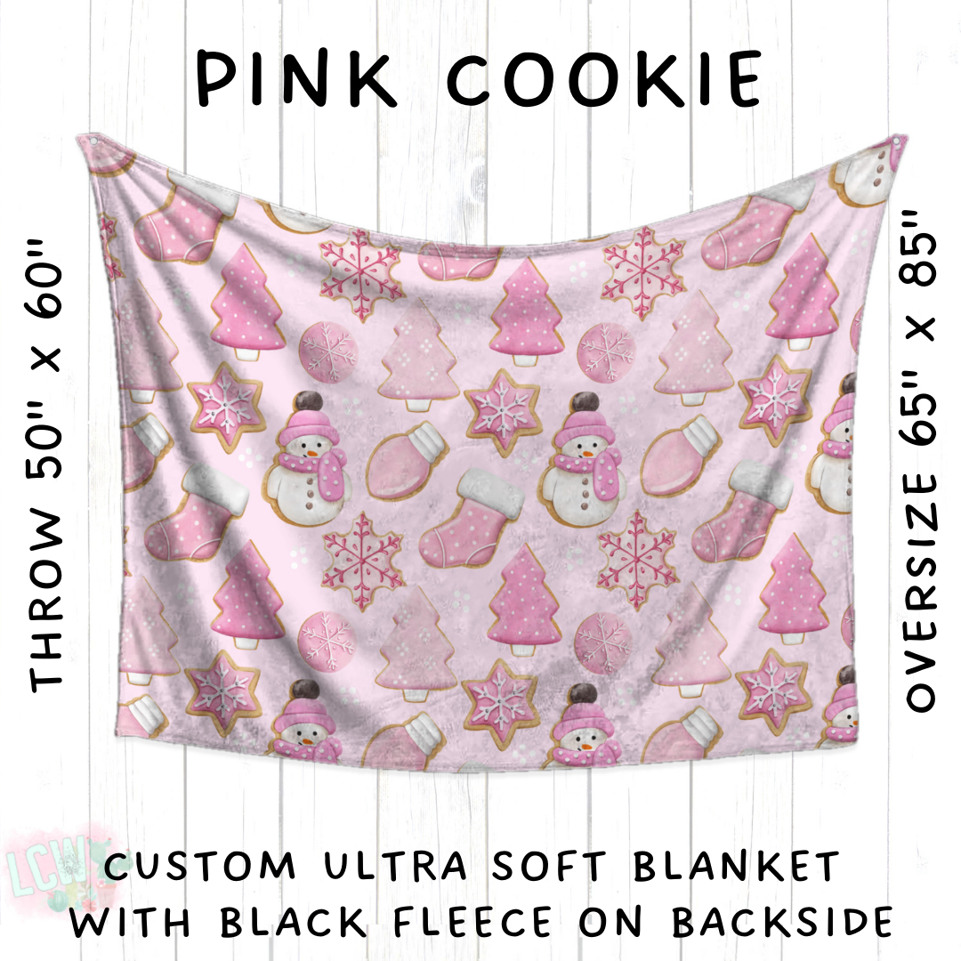 Batch #428 - Christmas Spirit - Closes 10/10 - ETA late Nov - Pink Cookie Blanket