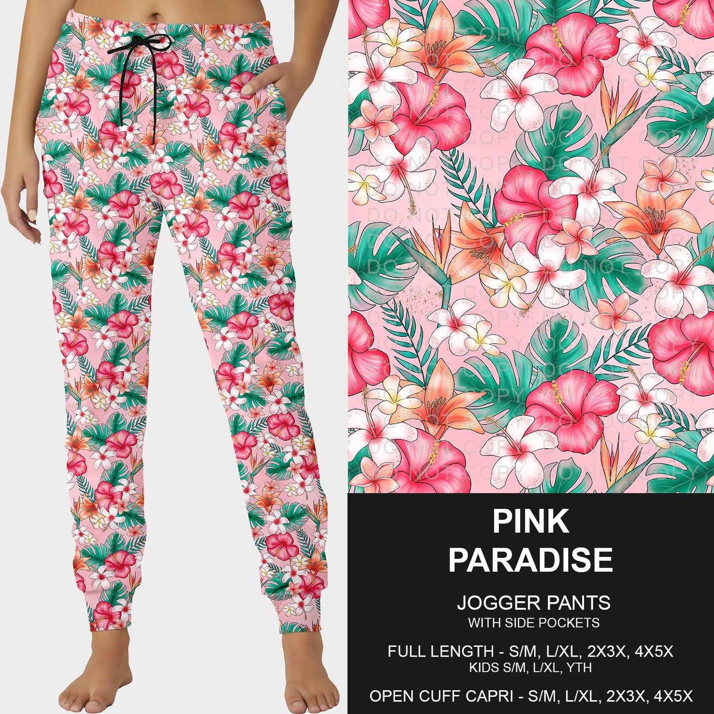 B228- Preorder Pink Paradise Joggers (Closes 5/11. ETA: late July)