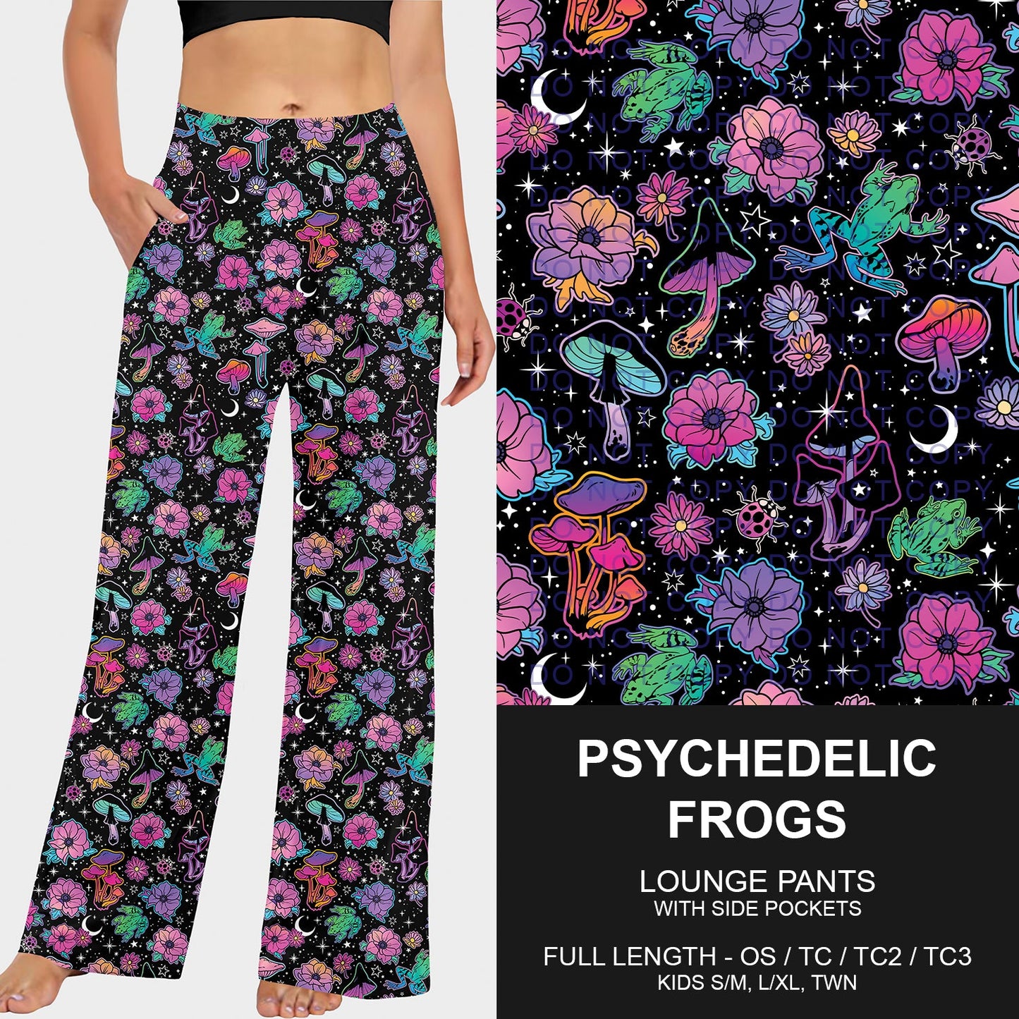 B252 - Preorder Psychedelic Frogs Lounge Pants (Closes 9/21. ETA mid Nov.)