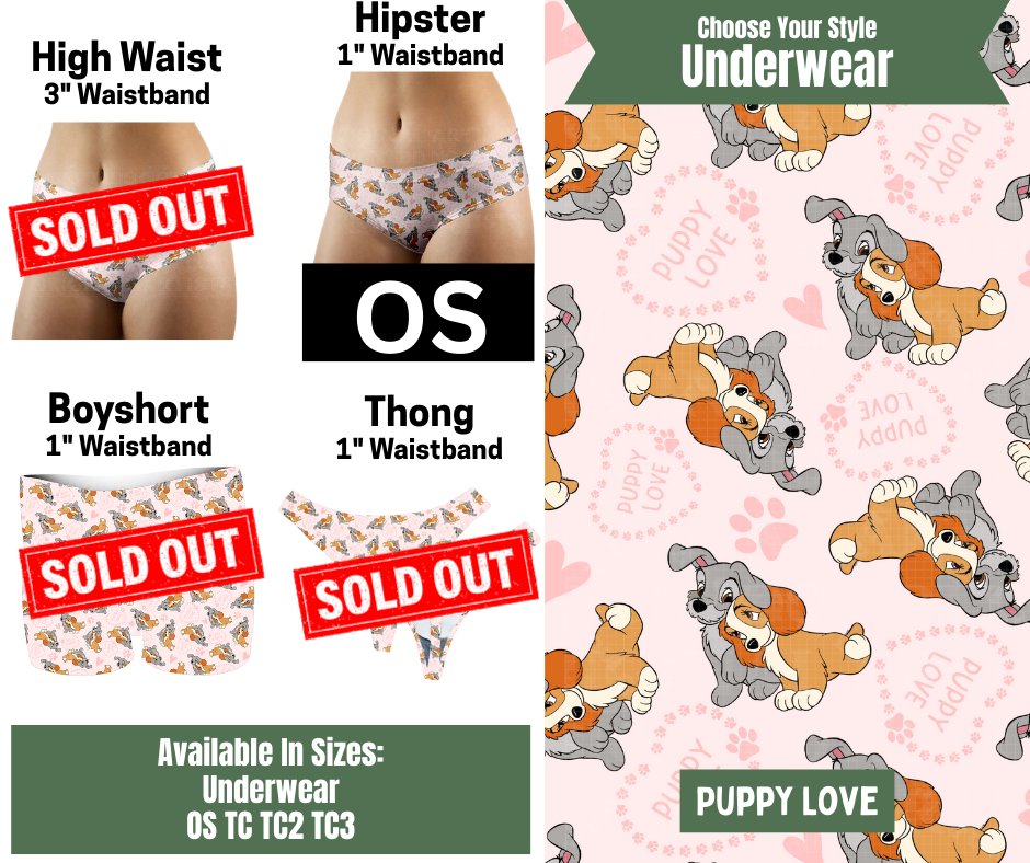 Puppy Love Hipster Underwear