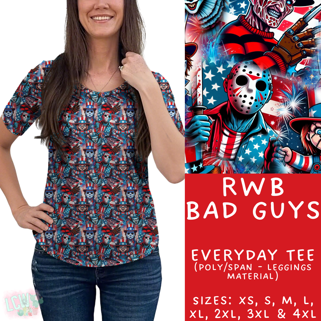 Batch #336 - RWB Characters - Closes 5/7 - ETA mid June - RWB Bad Guys Everyday Tee