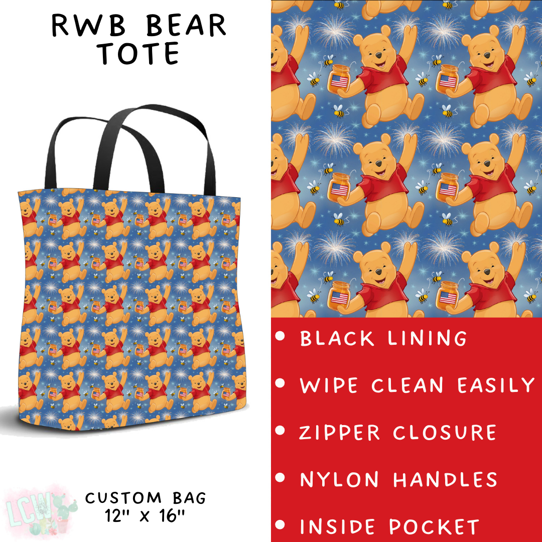 Batch #338 - Magical 4th of July - Closes 5/7 - ETA mid June - RWB Bear Tote