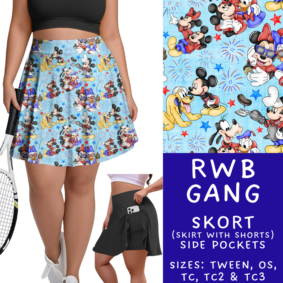 Batch #338 - Magical 4th of July - Closes 5/7 - ETA mid June - RWB Gang Skort
