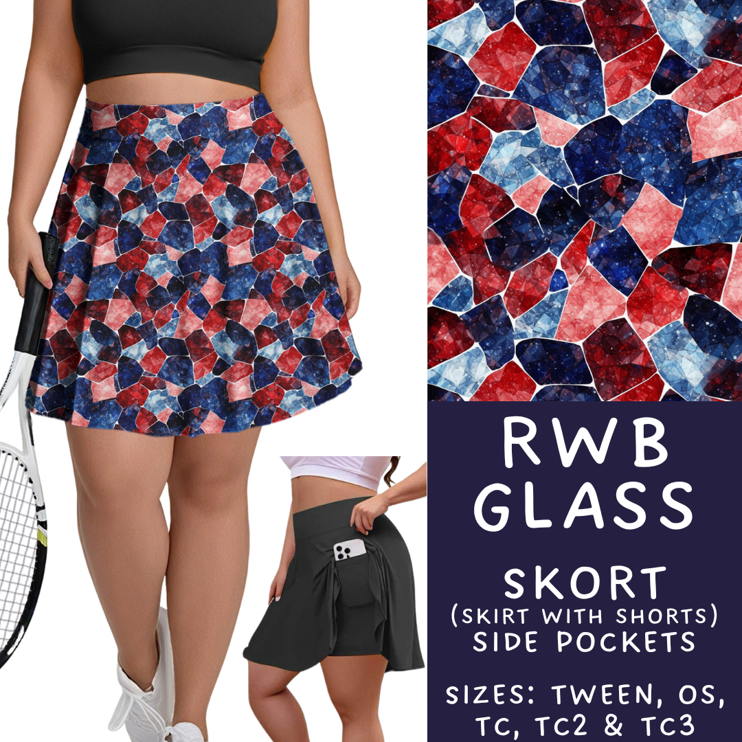 Batch #337 - USA Faves - Closes 5/7 - ETA mid June - RWB Glass Skort