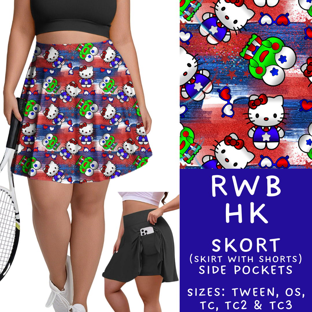 Batch #336 - RWB Characters - Closes 5/7 - ETA mid June - RWB HK Skort