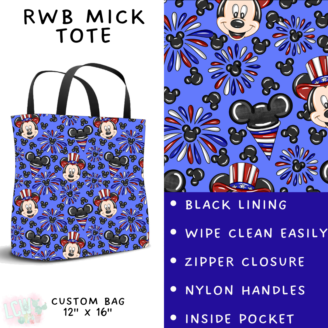 Batch #338 - Magical 4th of July - Closes 5/7 - ETA mid June - RWB Mick Tote