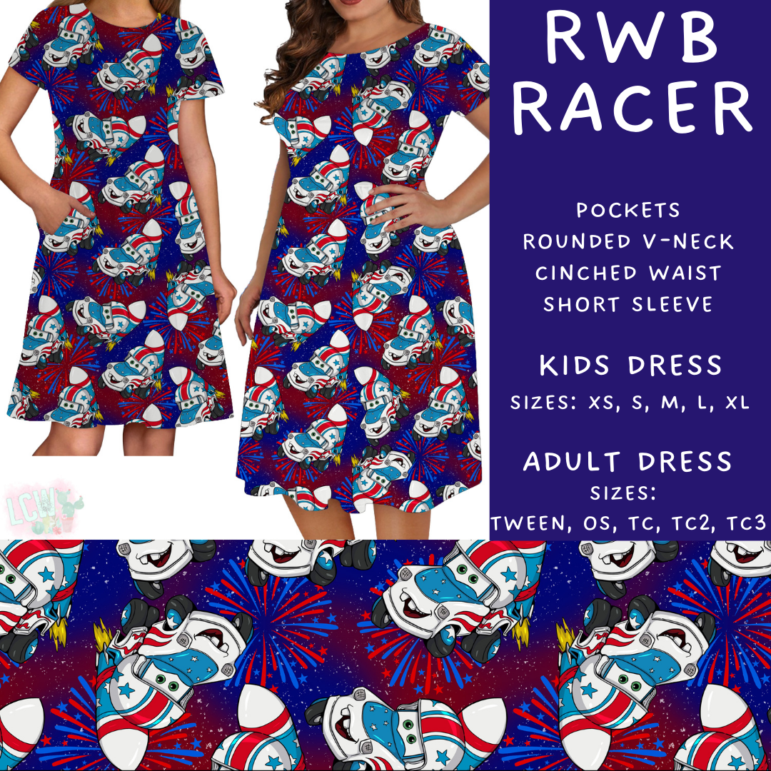Batch #338 - Magical 4th of July - Closes 5/7 - ETA mid June - RWB Racer Adult & Kids Dresses