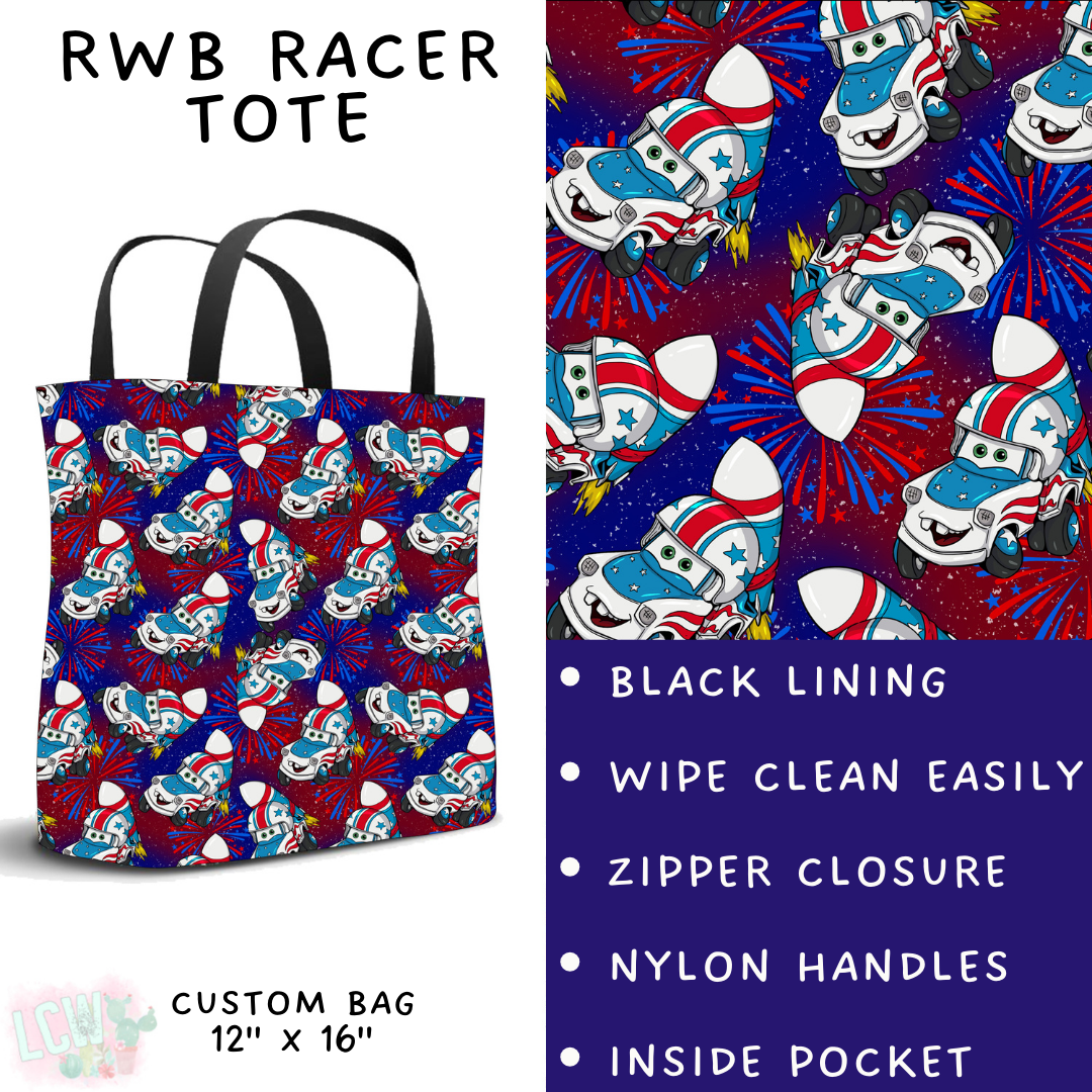 Batch #338 - Magical 4th of July - Closes 5/7 - ETA mid June - RWB Racer Tote