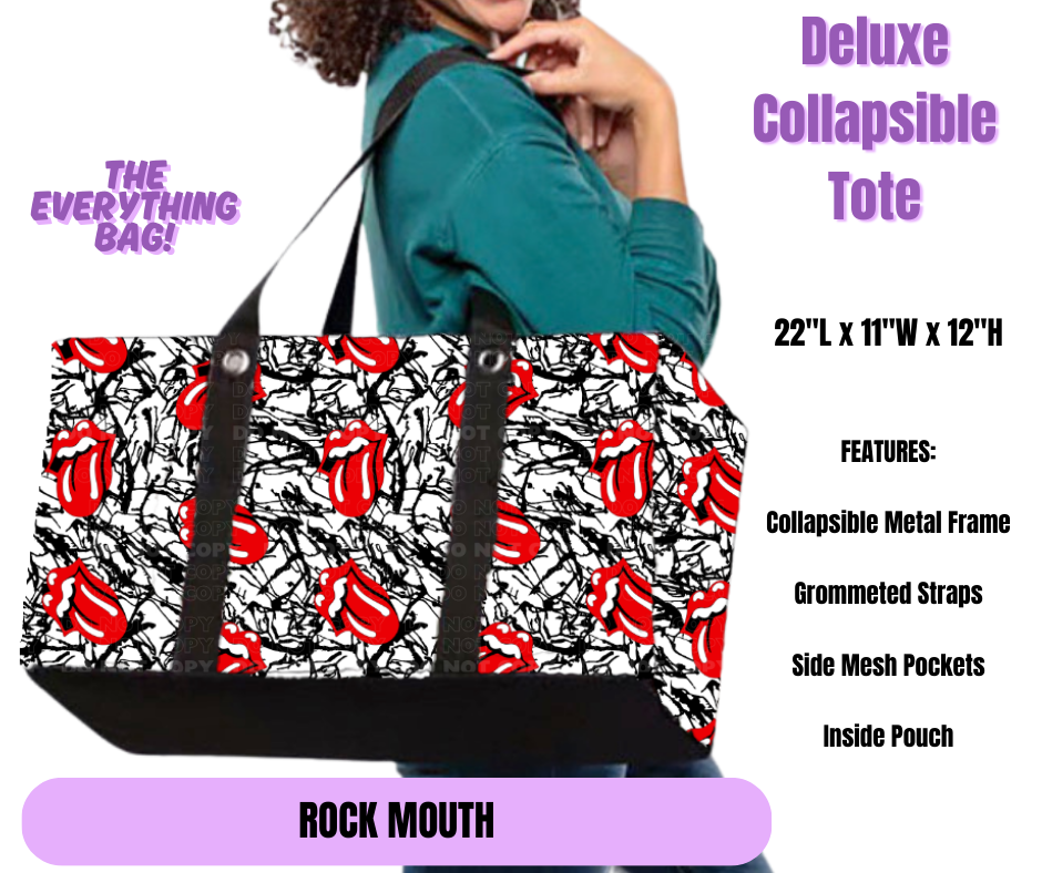 Preorder! Closes 5/19. ETA August. Rock Mouth Collapsible Tote