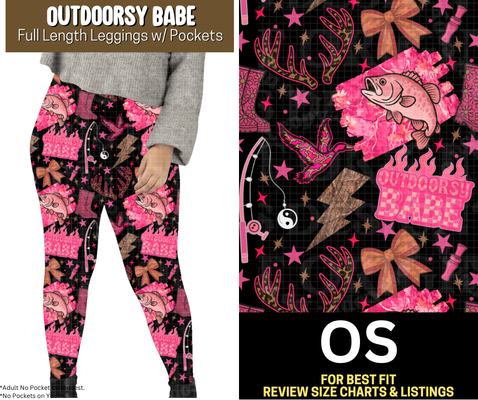 Outdoorsy Babe Full Length Leggings w/ Pockets