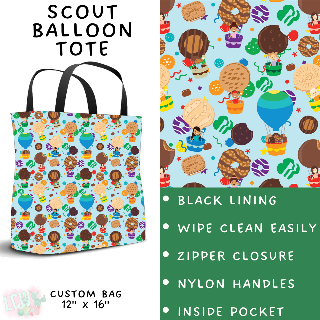 Batch #610 - Cookie Dealer 3 - Closes 11/9 - ETA early Jan - Scout Balloon Tote