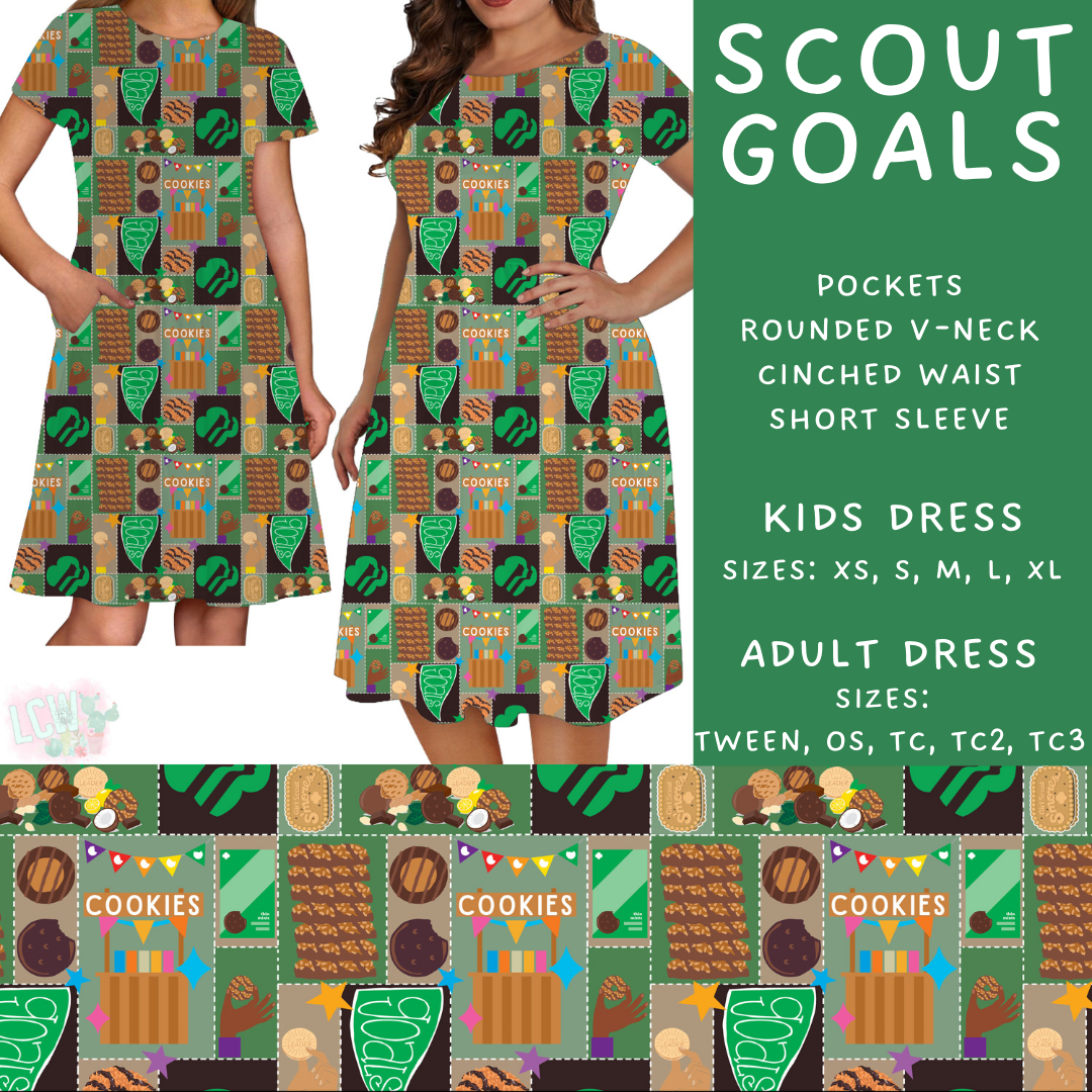 Batch #429 - Cookie Dealer 3 - Closes 10/13 - ETA late Nov - Scout Goals Women's & Girls Dresses