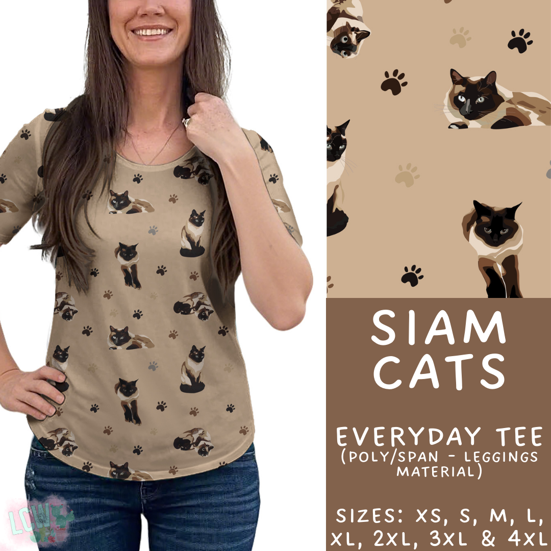 Batch #411 - July Request Run - Closes 9/11 - ETA late October - Siam Cats Everyday Tee