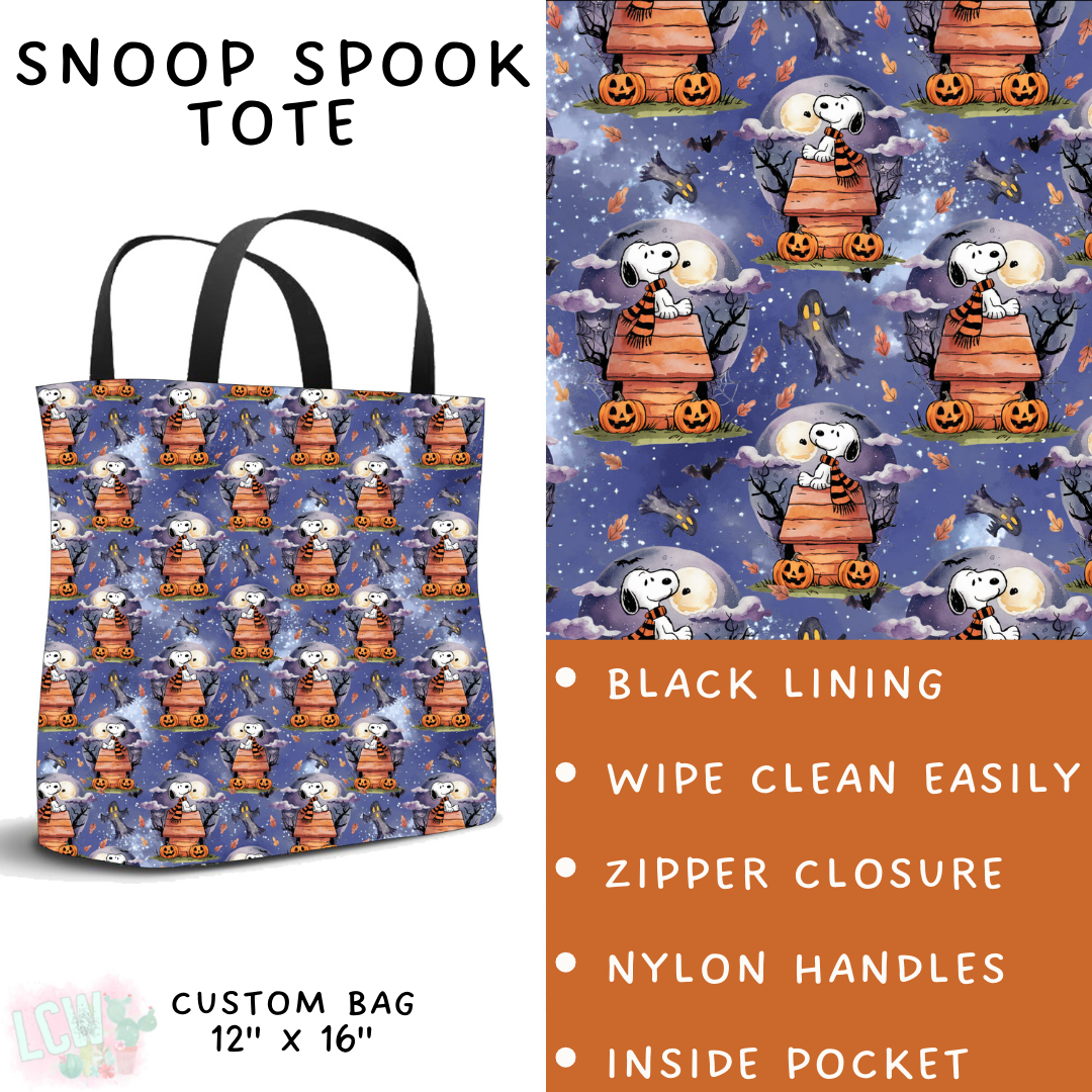 Batch #411 - July Request Run - Closes 9/11 - ETA late October - Snoop Spook Tote