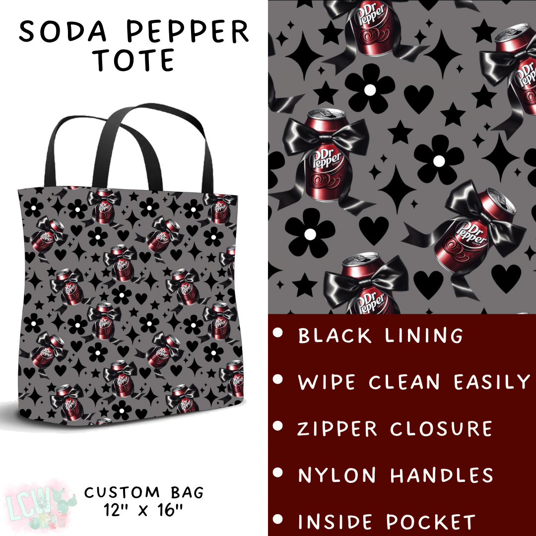 Batch #411 - July Request Run - Closes 9/11 - ETA late October - Soda Pepper Tote