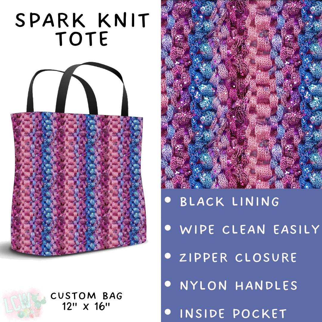 Batch #468 - Fun Run 18 - Closes 12/26 - ETA late Feb - Spark Knit Tote