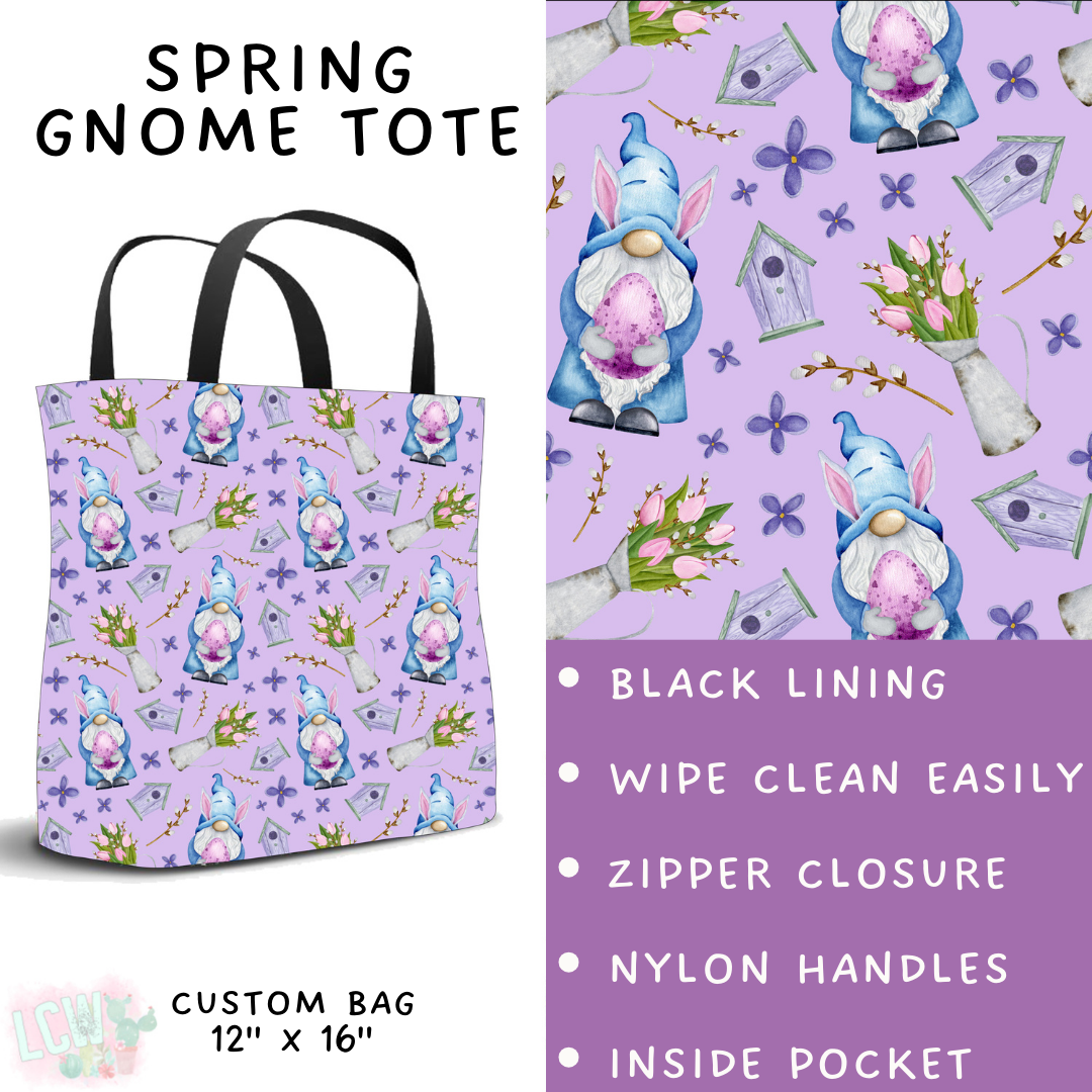 Batch #478 - Bunny Trail Collection - Closes 1/12 ETA - Early March - Spring Gnome Tote