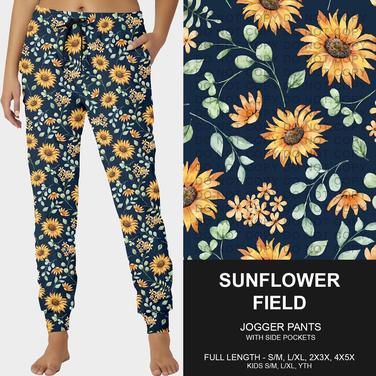 B248 - Preorder Sunflower Field Joggers (Closes 8/24. ETA late Oct.)