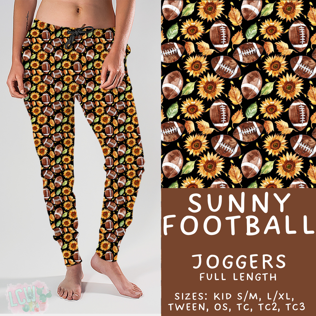 Batch #407 - Fall Fun 2 - Closes 9/4 - ETA mid/late October - Sunny Football Joggers