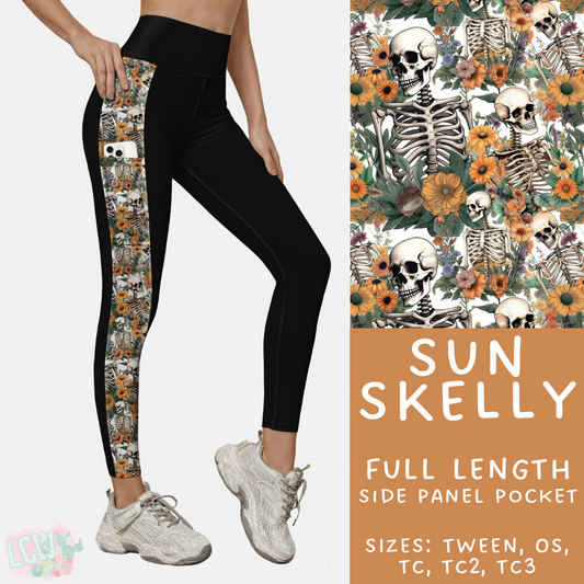 Ready to Ship - Sun Skelly Side Panel Pocket Leggings - TC