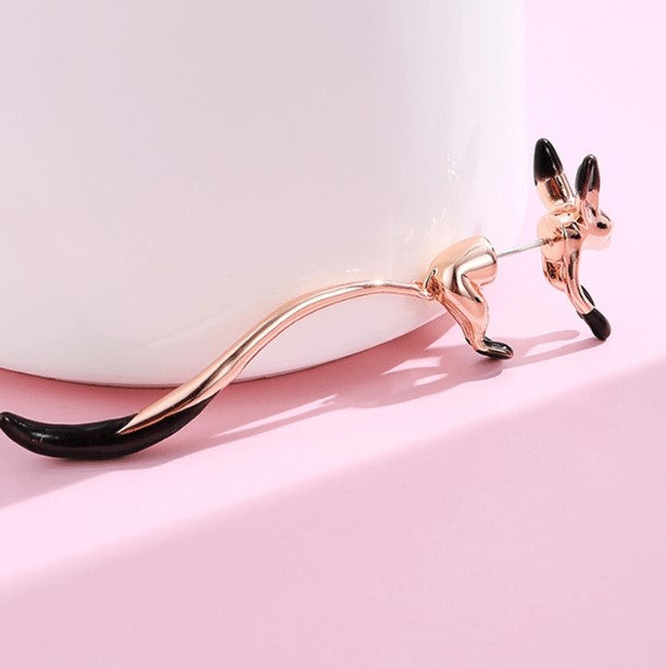 WAGGLING TAIL FOX EARRINGS (PAIR) - Alonna's Legging Land