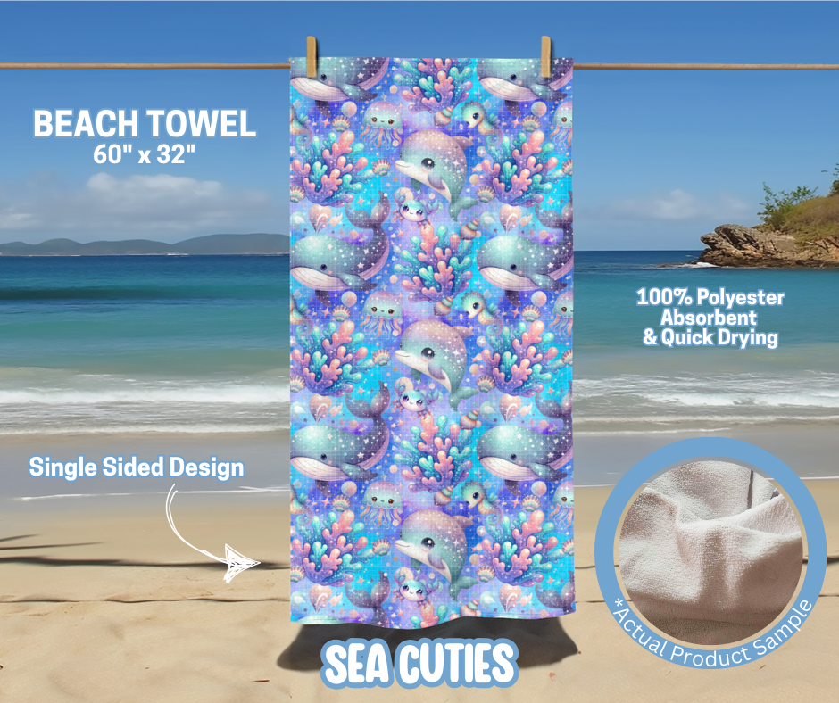 Preorder! Closes 5/15. ETA August. Sea Cuties Towel