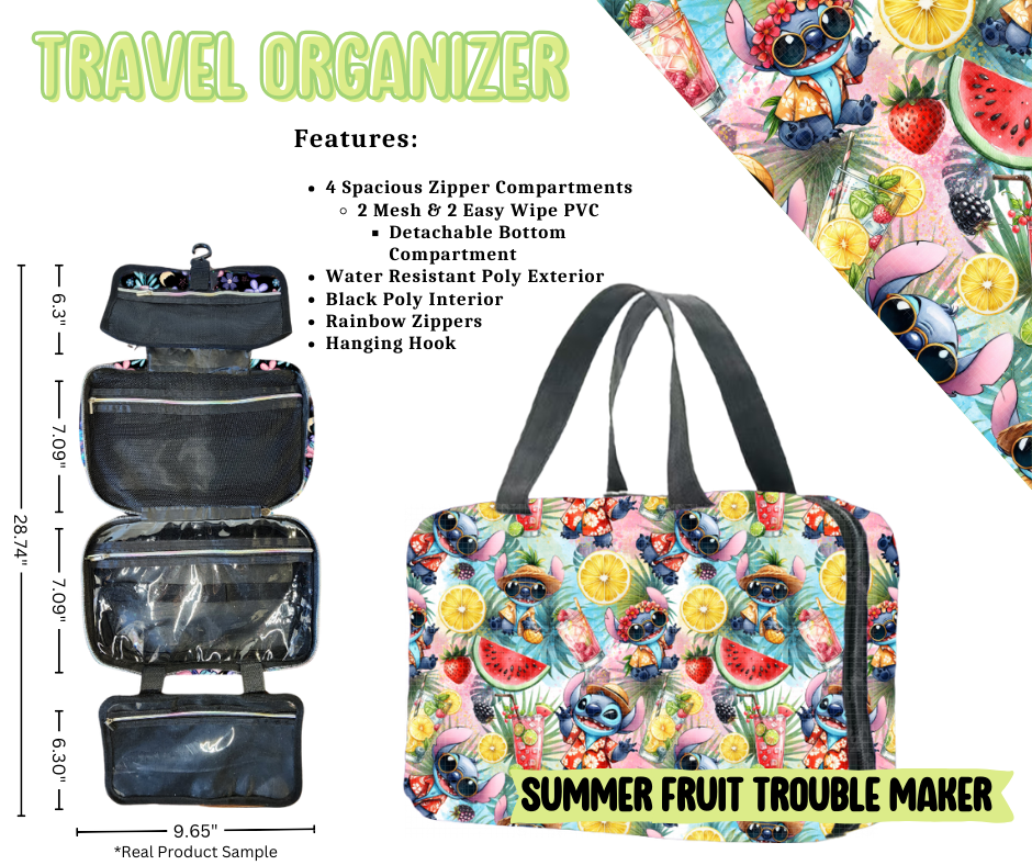 Summer Fruit Trouble Maker Travel Organizer
