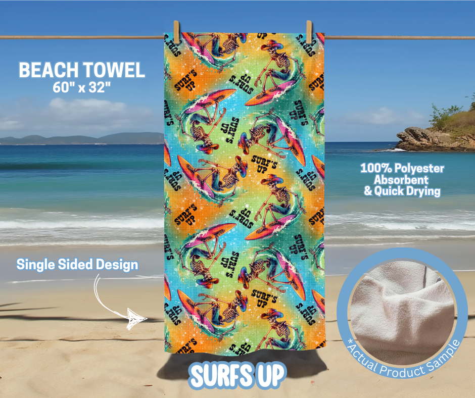 Preorder! Closes 5/15. ETA August. Surfs Up Towel