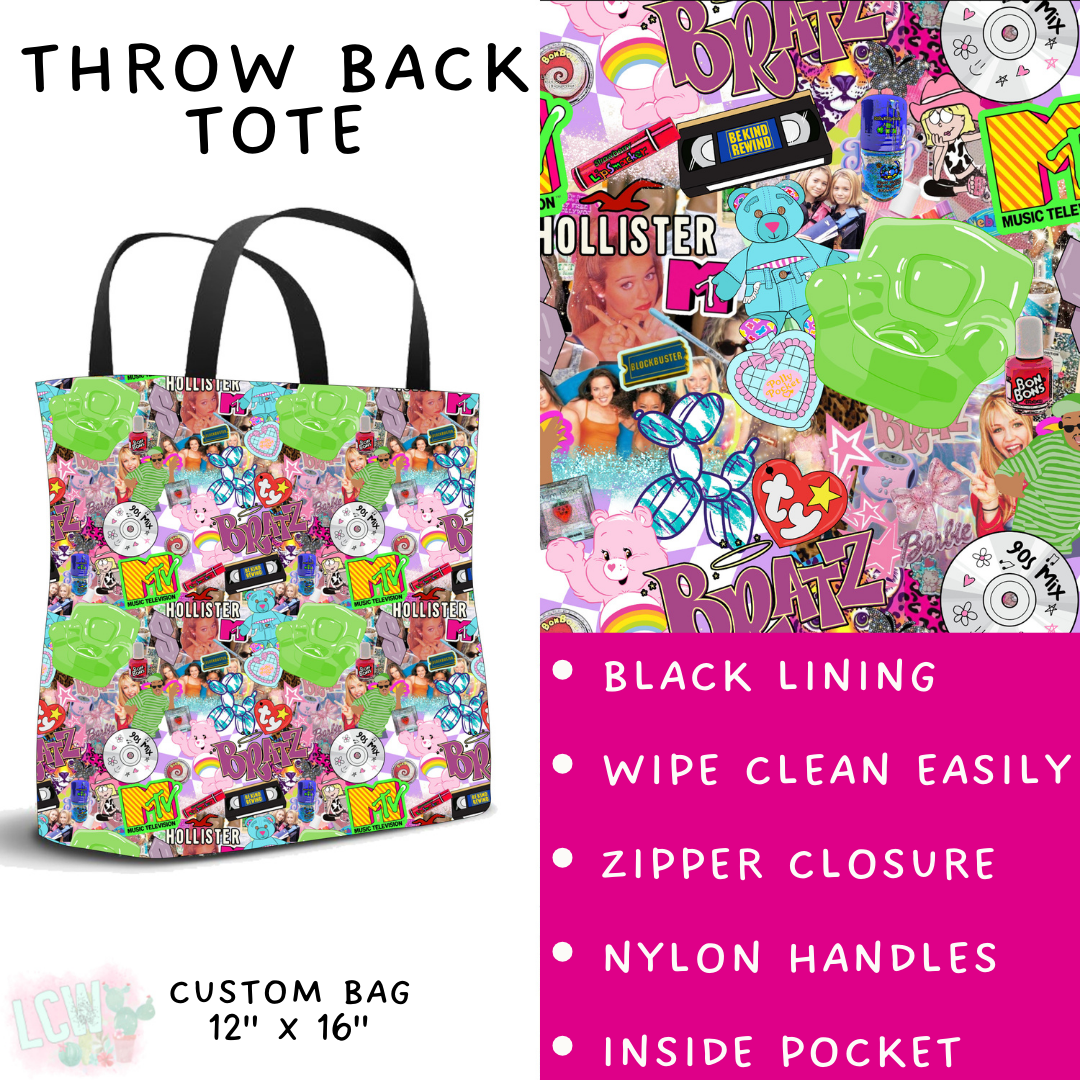 Batch #468 - Fun Run 18 - Closes 12/26 - ETA late Feb - Throw Back Tote
