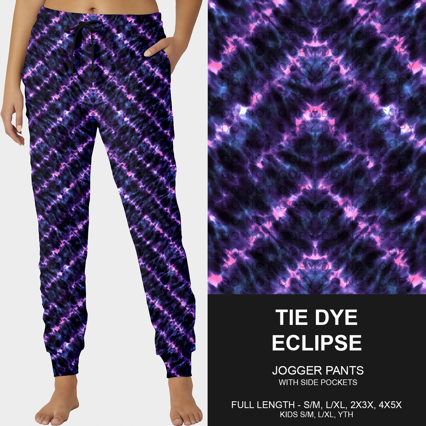 B258 - Preorder Tie Dye Eclipse Joggers (Closes 11/02. ETA mid Jan.)