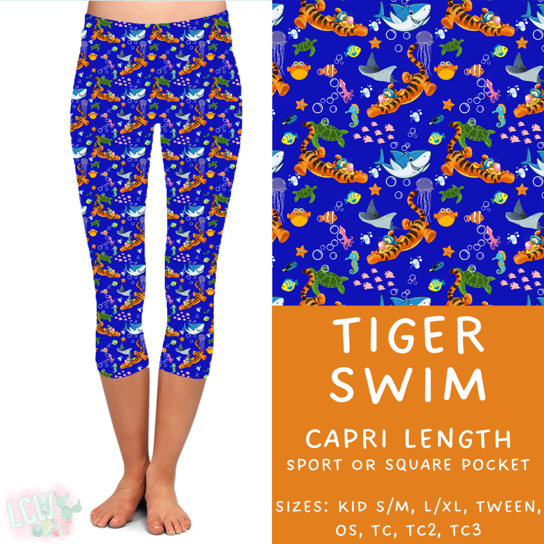Batch #333 - Magical Summer - Closes 5/7 - ETA late June - Tiger Swim Full and Capri Length Leggings