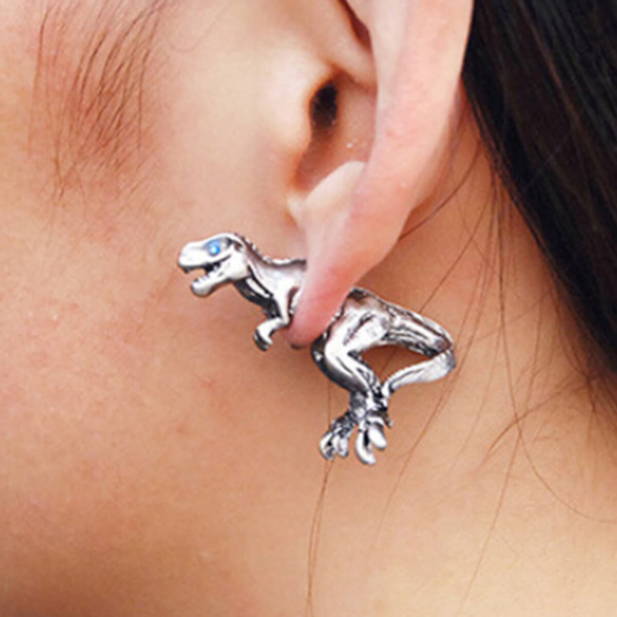 3D REALISTIC T-REX EARRING - Alonna's Legging Land