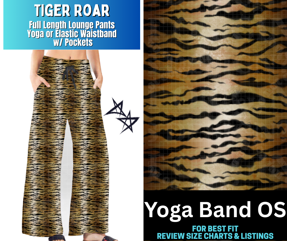 Tiger Roar Full Length Lounge Pants - Alonna's Legging Land