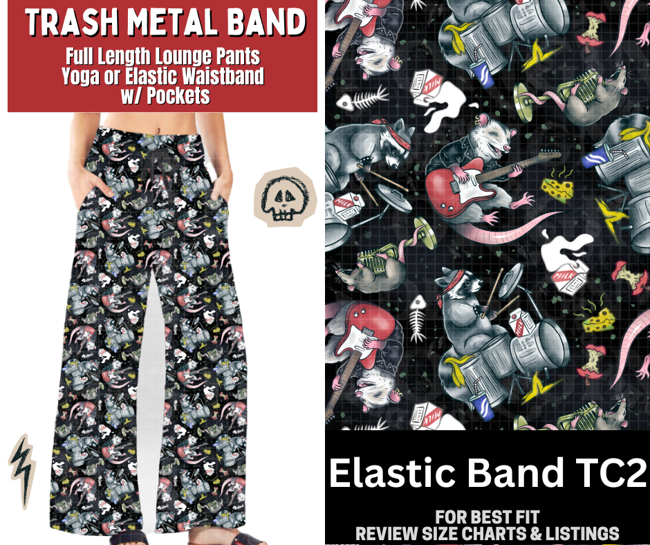 Trash Metal Band Full Length Lounge Pants