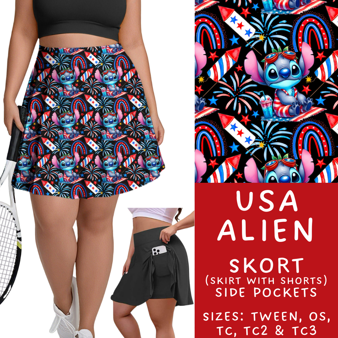 Batch #338 - Magical 4th of July - Closes 5/7 - ETA mid June - USA Alien Skort