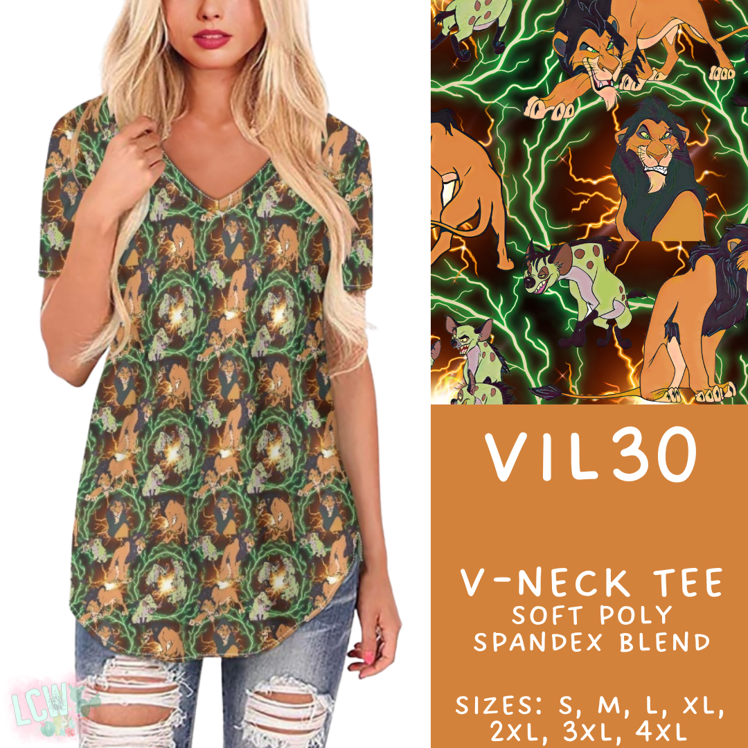 Batch #504 - Villains 3 Collection - Closes 3/16 - ETA mid May - Vil30 V-Neck Tee