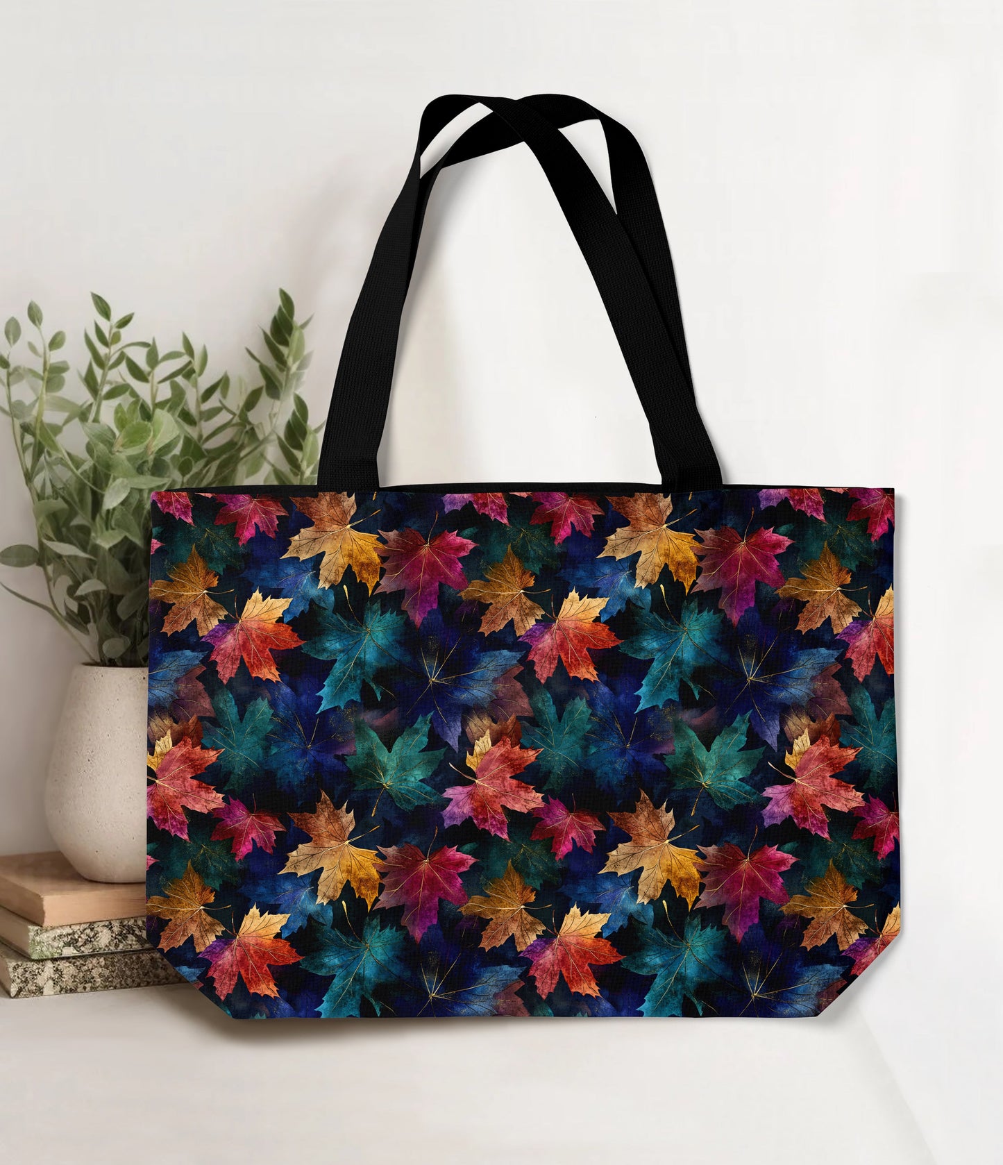 RTS - Watercolor Leaves Tote Bag