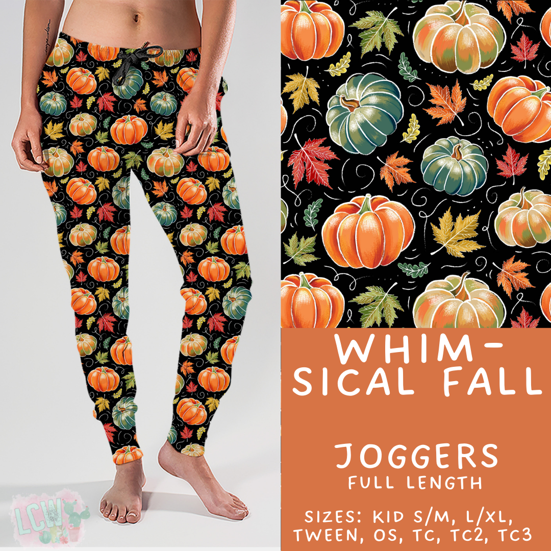 Batch #403 - Hello Fall 2 - Closes 8/28 - ETA mid October - Whimsical Fall Joggers