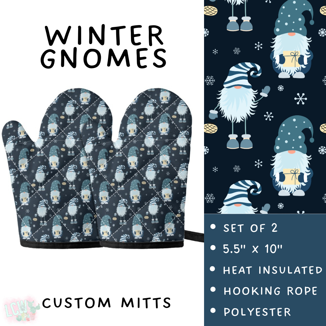 Batch #416 - Baking Spirits Bright 2 - Closes 9/19 - ETA early Nov - Winter Gnomes Oven Mitts