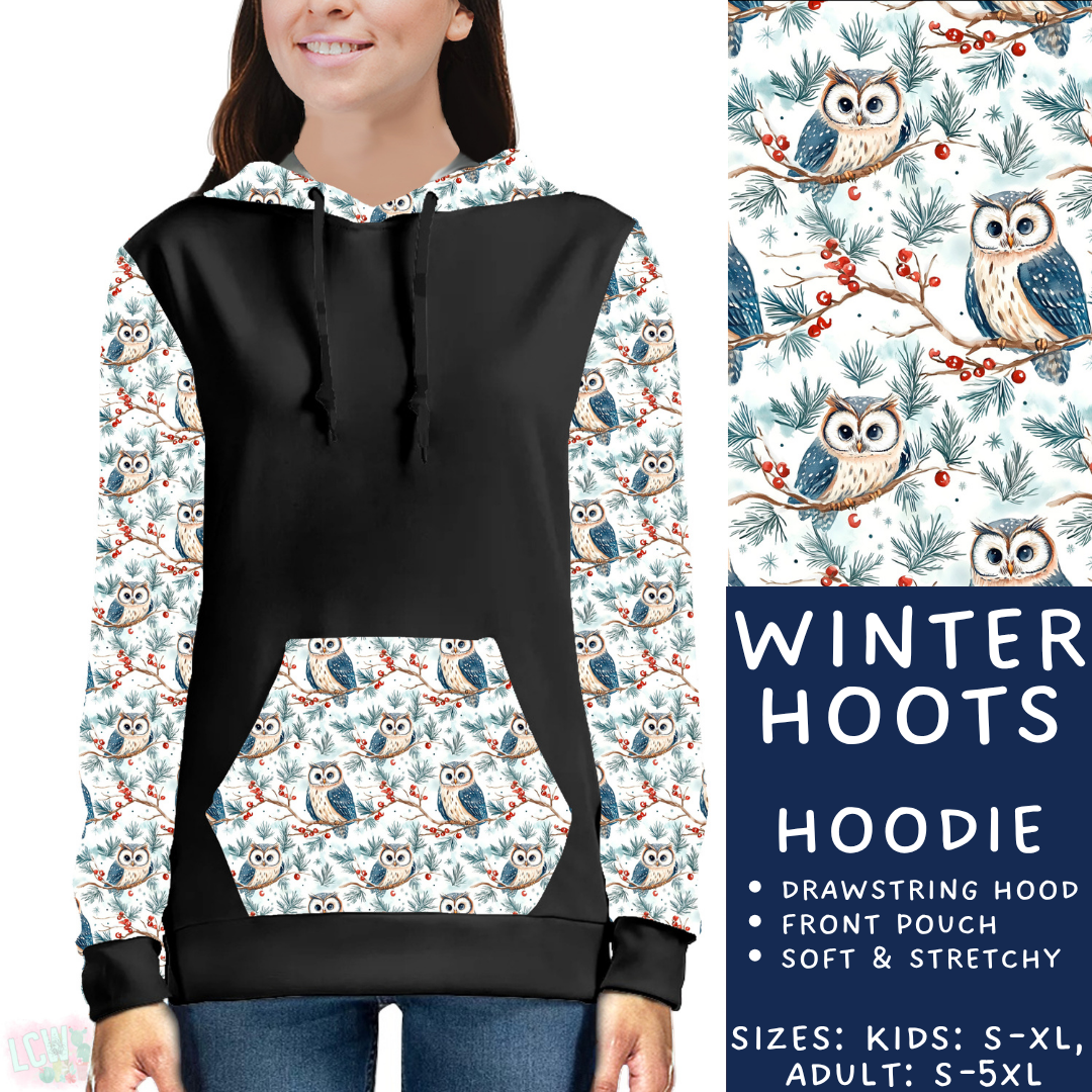 Batch #439 - Winter Watercolor 2 - Closes 10/30 - ETA mid Dec - Winter Hoots Hoodie