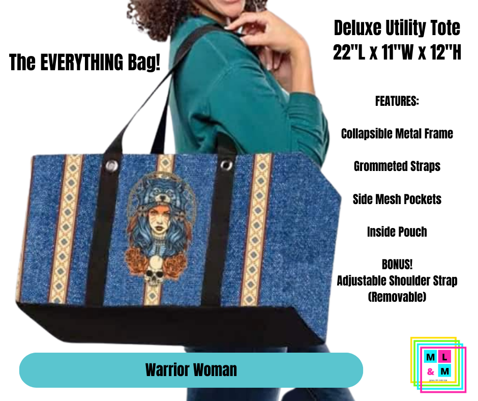 Warrior Woman Collapsible Tote - Alonna's Legging Land