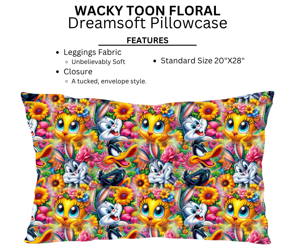 Wacky Toon Floral Dreamsoft Pillowcases