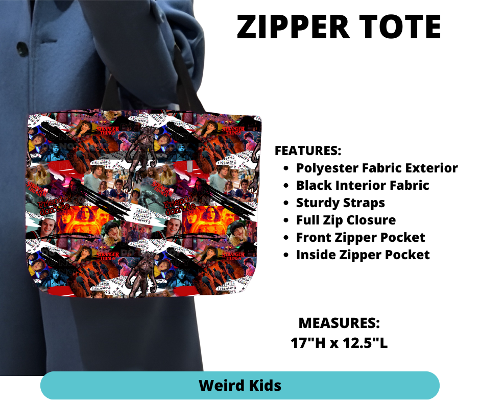 Weird Kids Zipper Tote - Alonna's Legging Land