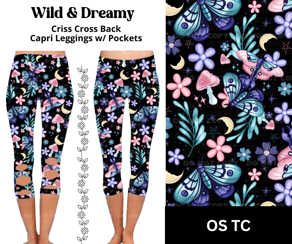 Wild & Dreamy Criss Cross Capri w/ Pockets
