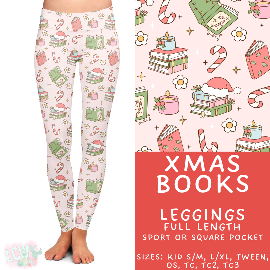 Batch #424 - Jingle All The Way - Closes 10/3 - ETA mid/late Nov - Xmas Books Full Length Leggings