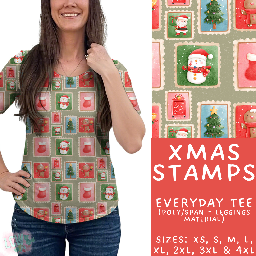 Batch #424 - Jingle All The Way - Closes 10/3 - ETA mid/late Nov - Xmas Stamps Everyday Tee