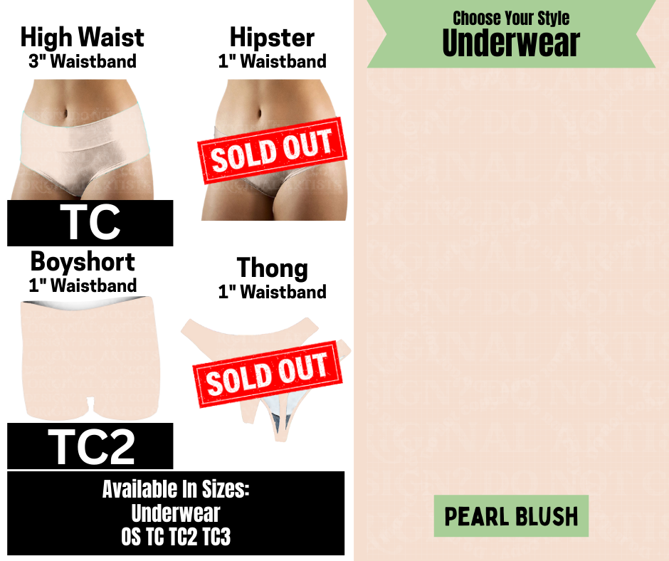 Pearl Blush High Waist, Boyshort Underwear
