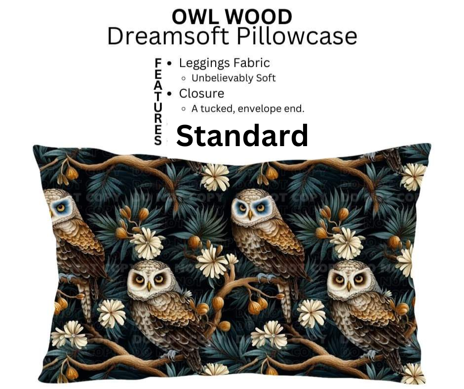 Owl Wood Dreamsoft Pillowcase - Alonna's Legging Land