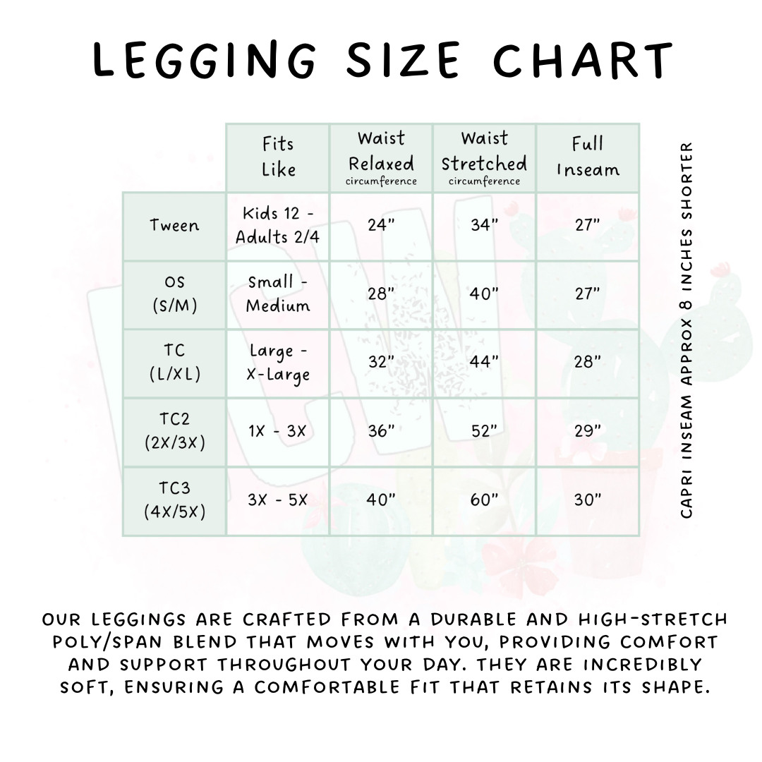Ready to Ship - 70s Ghost Side Panel Pocket Leggings - TC